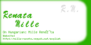 renata mille business card